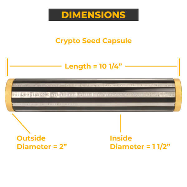 Crypto Seed Capsule Dimensions